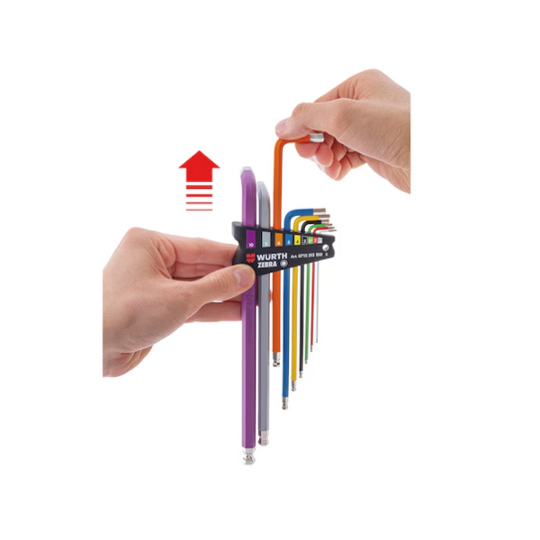 Zebra Zebra Inbussleutel assortiment /Binnenzeskantsleutel set 9-delig 0715315100