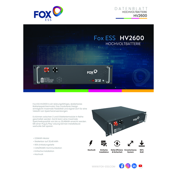 FOX-ESS Thuisbatterij ACTIE SET AIO-AC1-4.6-E – 10,4 kWh (4,6 kVA)