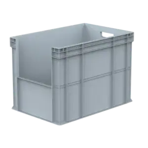 Stapelbak 600x400x425 mm - 102L, met grijpopening