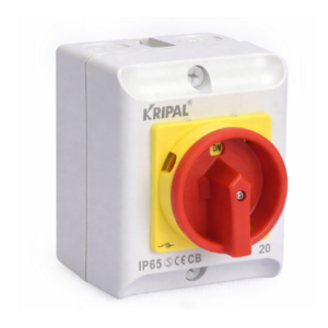 Kripal Werkschakelaar 20A 230-440V 4-polig IP65 UKPN0-20A