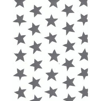 Stars Grey giftwrapping paper