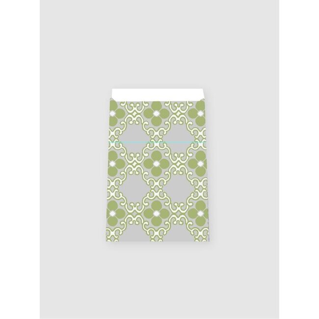 Small flower bags green-grey