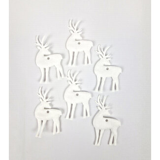 Wapiti weißes Geschenkanhänger