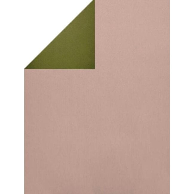 Ecokraft Nude/Olive giftwrapping paper