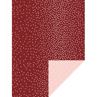 Dots Red / Dashes Pink inpakpapier