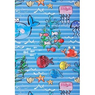 Happy Fish giftwrapping paper