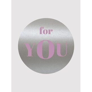 For you Silver-Pink labels