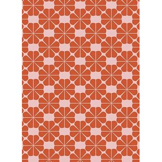 Op=Op Get Lucky Soft Rot auf Rosa geschenkpapier