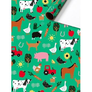 Green Farm geschenkpapier