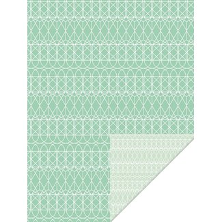 Glasshouse Green/Neo Mint inpakpapier