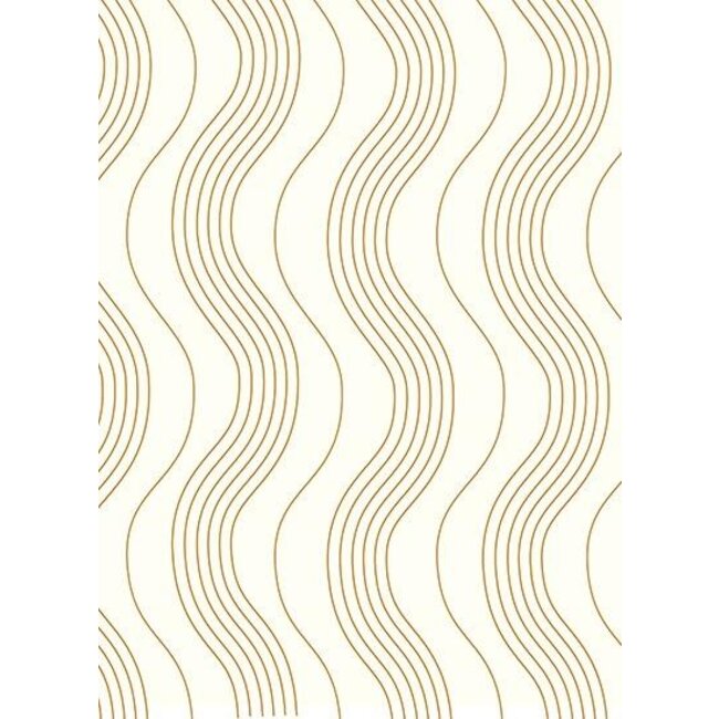 Waves Karamell seiden papier