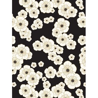 Kimono Black/Gold giftwrapping paper