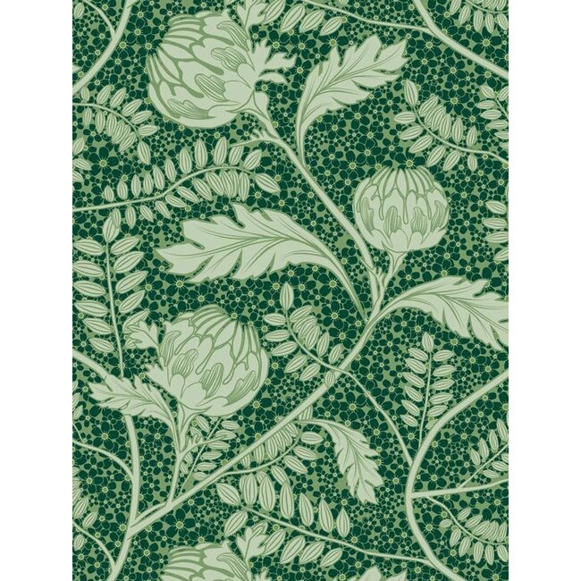 Salon des Fleurs Green inpakpapier