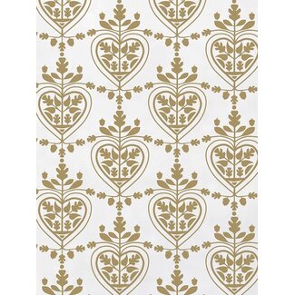 Folk Hearts Gold seiden papier