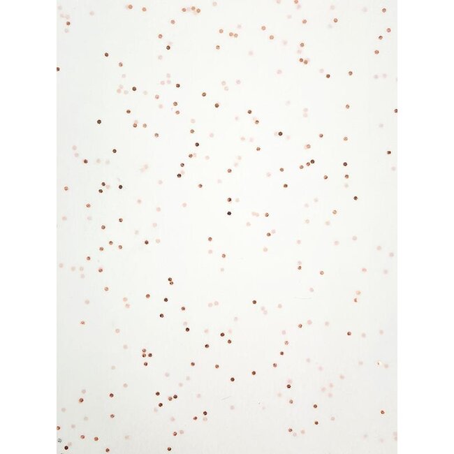 Glitter blotting paper Rosegold auf Wei§