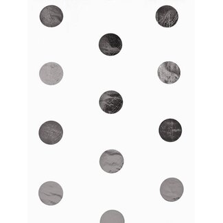 Spots metallic Silver tissuepaper