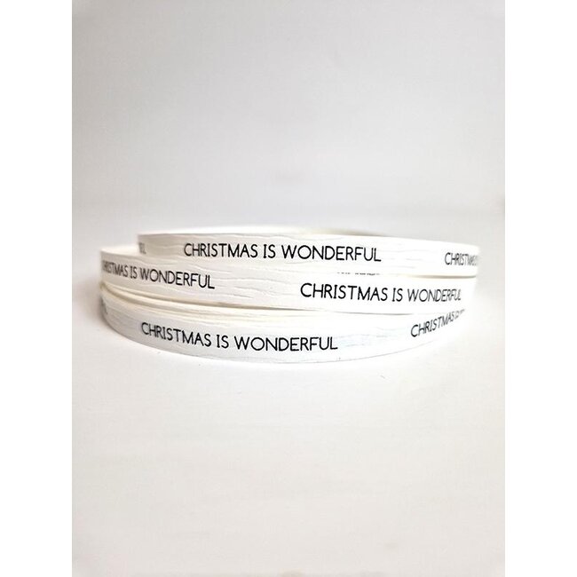 Christmas is wonderful lint wit/zwart