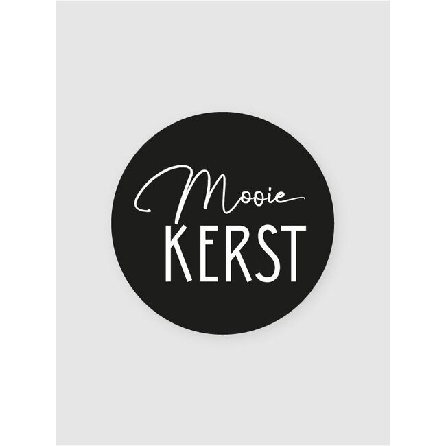 Pretty Christmas labels black and white ( 500 pcs)