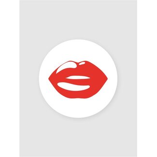 LIPS white/red etiketten