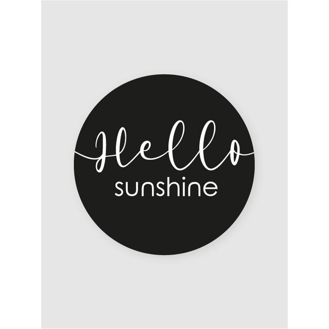 Hello sunshine black/white etiketten ( 500 stuks)