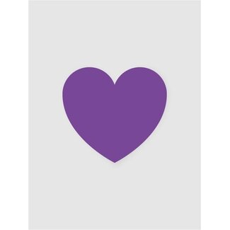 Heart purple labels