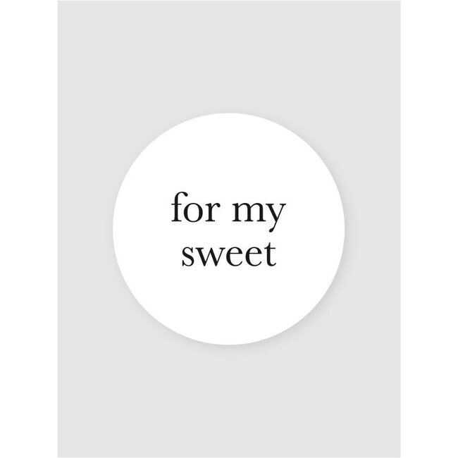 For my sweet white/black etiketten (500 stuks)