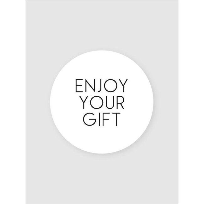 Enjoy black/gold etiketten ( 500 stuks)