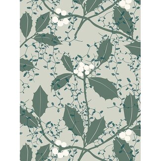 Sophora Green giftwrapping paper