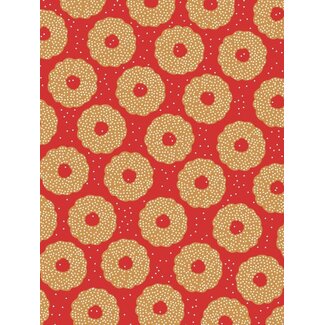 X-mas cookies red giftwrapping paper