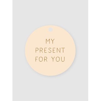 My present for you nude/gold gifttags