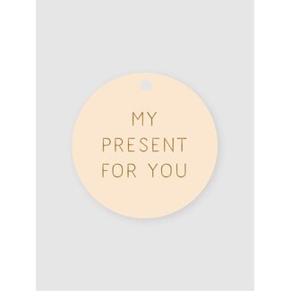 My present for you nude/gold labels