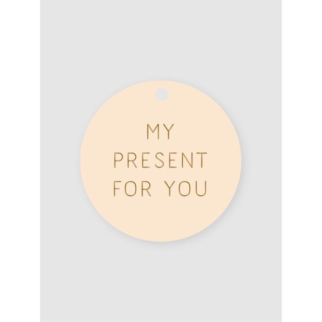 My present for you nude/gold gifttags