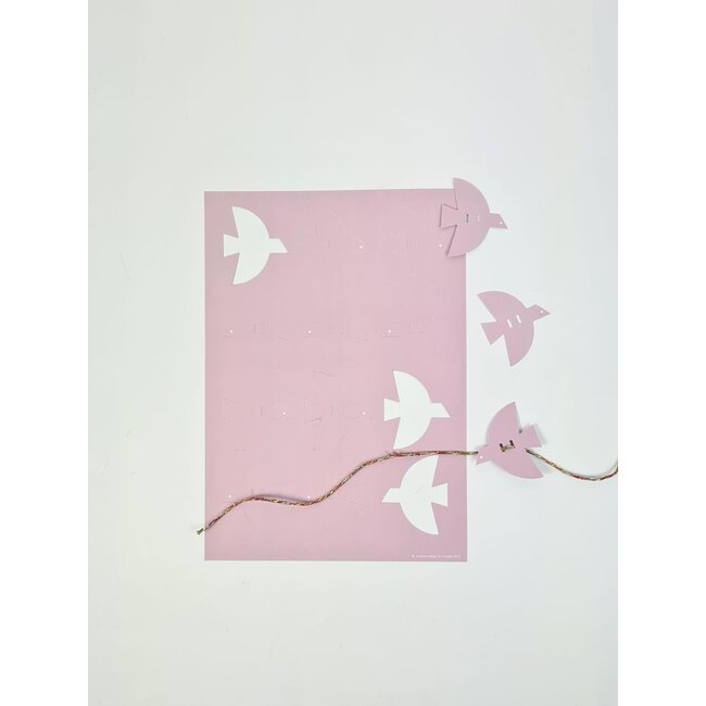 GeschenkanhŠnger Vogel Flieder