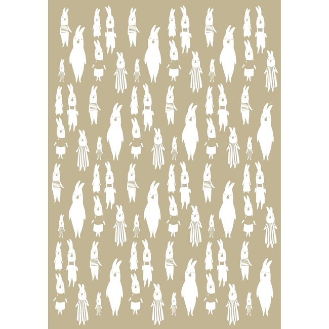 We are family beige inpakpapier