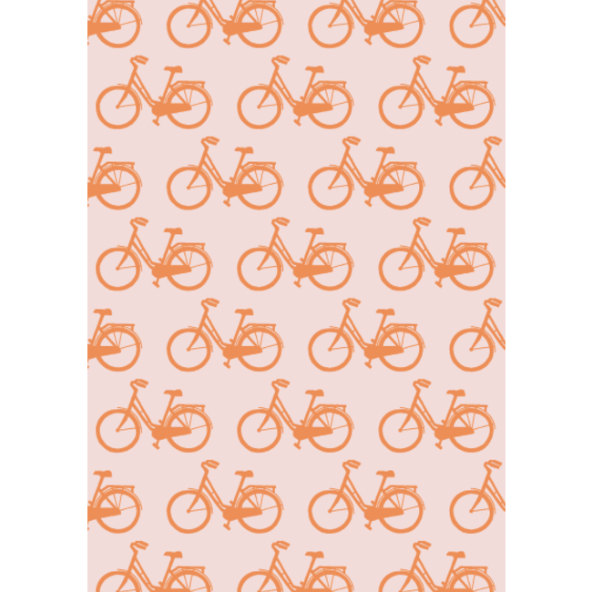 Bike Orange inpakpapier