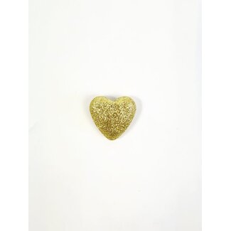 Glitter heart gold