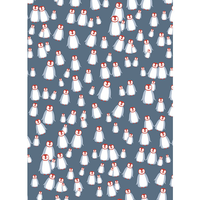 Pinguin Greyblue inpakpapier