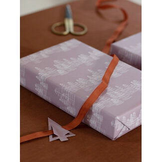 Pine lila inpakpapier