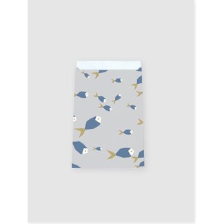 Fish Greyblue gift bags