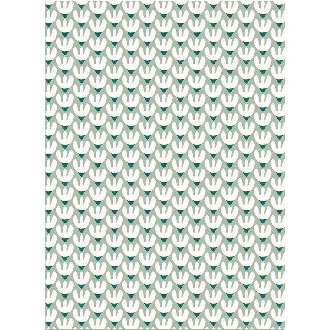 Wilde Tulpen Grünes geschenkpapier