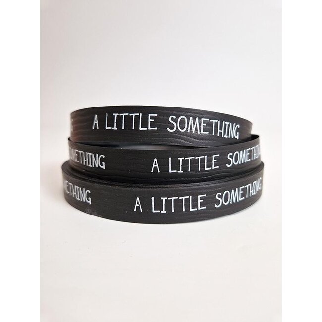 A little something ribbon, black/white