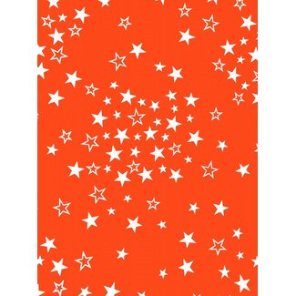 Sparkling Sky Fluor Orange geschenkpapier