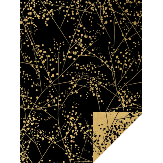 Paris Chic Black/Gold giftwrapping paper