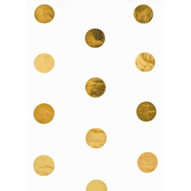 Spots metallic Gold seiden papier