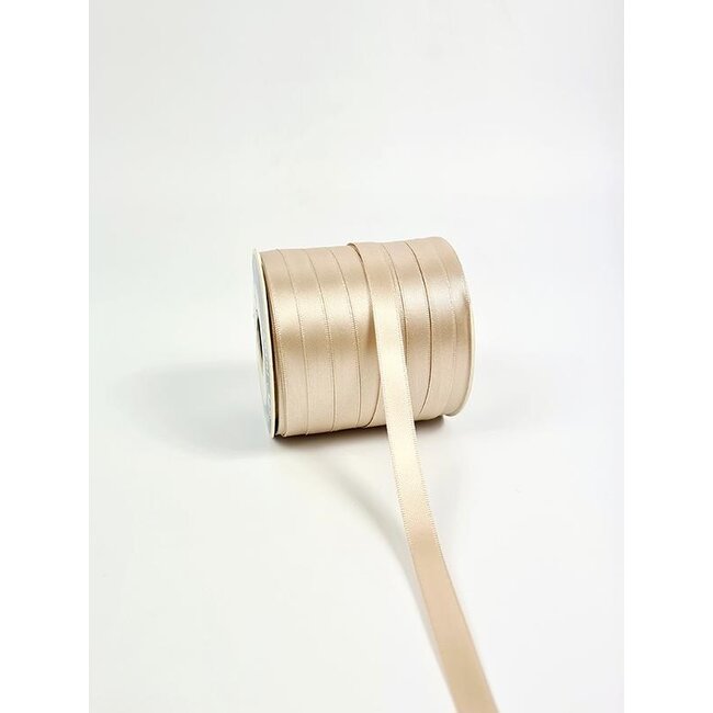 Satin ribbon natural shades light