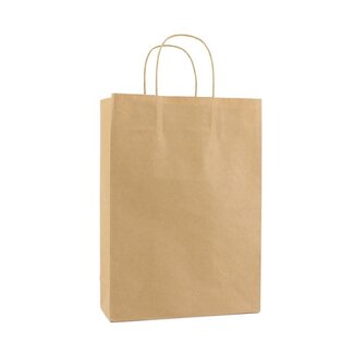 Paper carrier bags brown