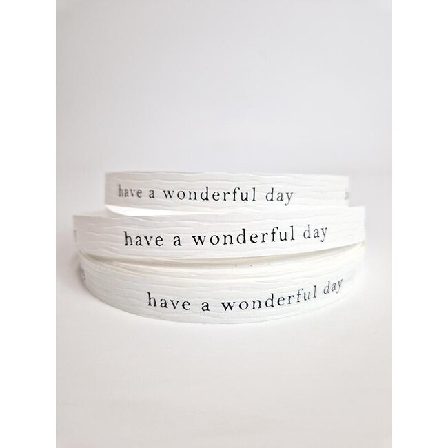 Have a wonderful day ribbon