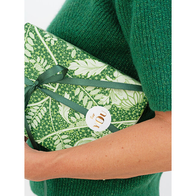 Salon des Fleurs GrŸnes geschenkpapier