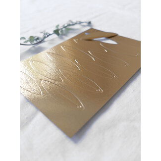 Geschenkanhänger Blätter GOLD