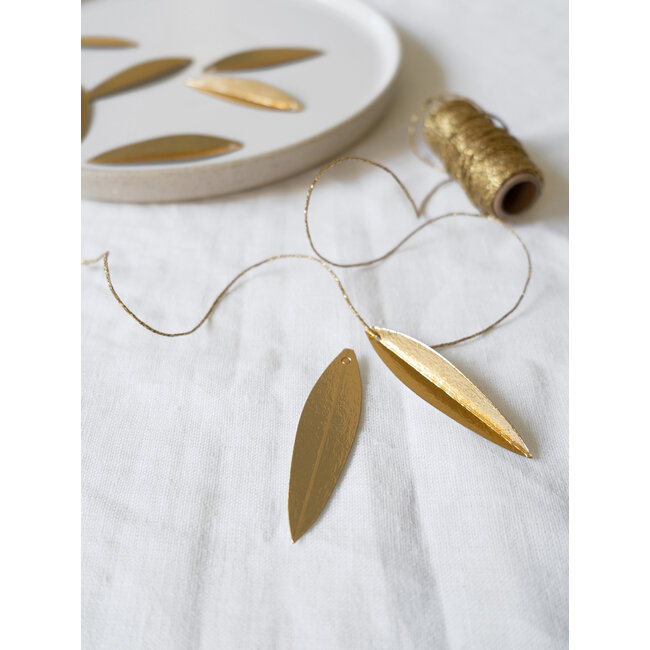 Gifttags Leaves GOLD